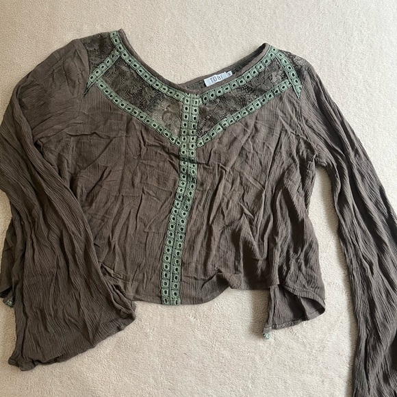 TOBI crop top with lace & open back - Picture 6 of 6